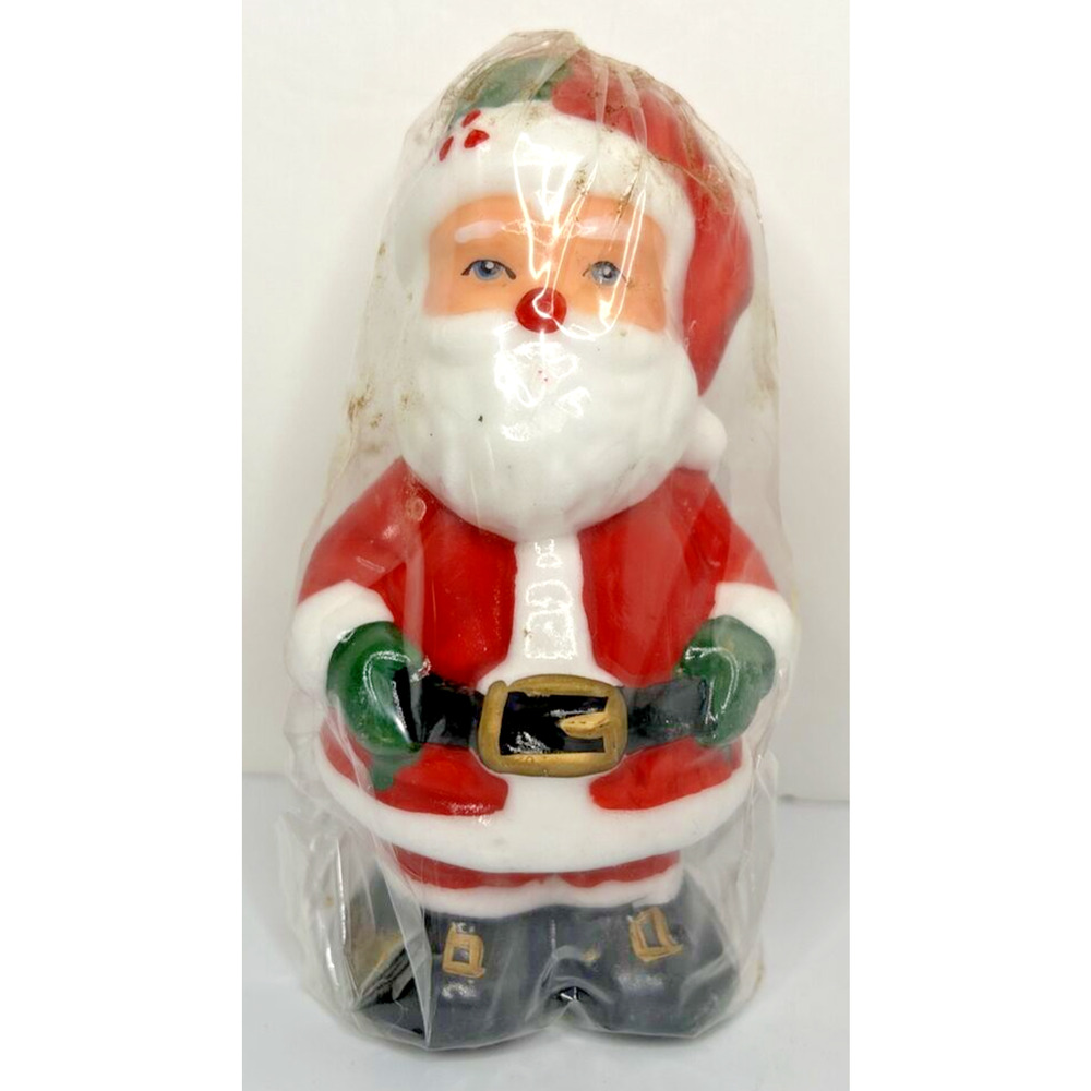 Vintage Interpur Santa Claus‎ Candle New in Packaging 4.75" SKU H270